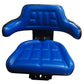 Tractor Seat Blue Waffle Fits Ford FarmTractors Universal Spring Suspension