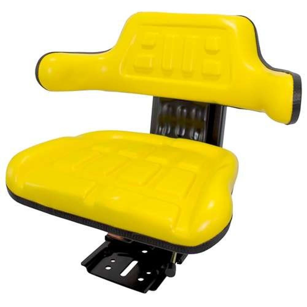 Yellow Universal Tractor Suspension Seat Fits John Deere 2550 2630 2640 2750