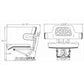 Yellow Universal Tractor Seat - plain Fits Universal Products Replaces 0278213