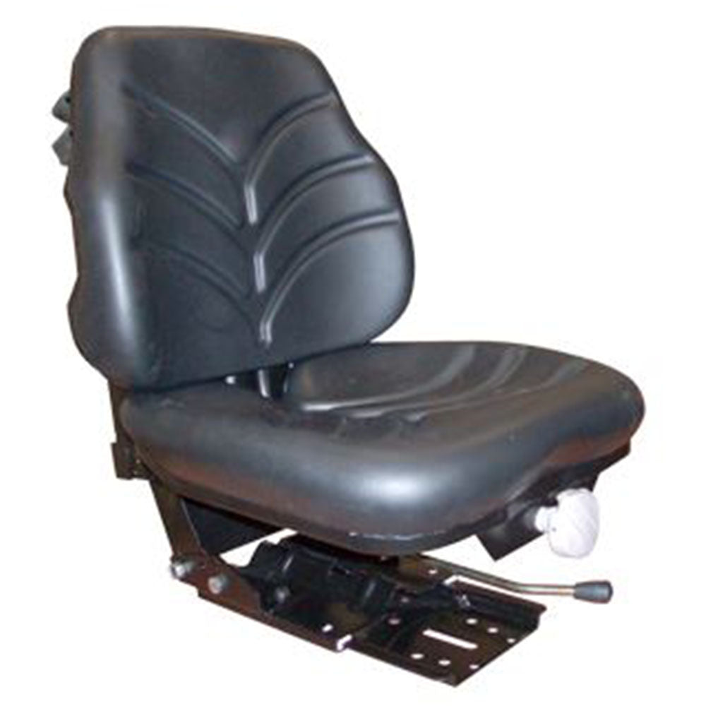 X6806 Black Vinyl Seat Assembly Fits John Deere Open Station Tractor Models