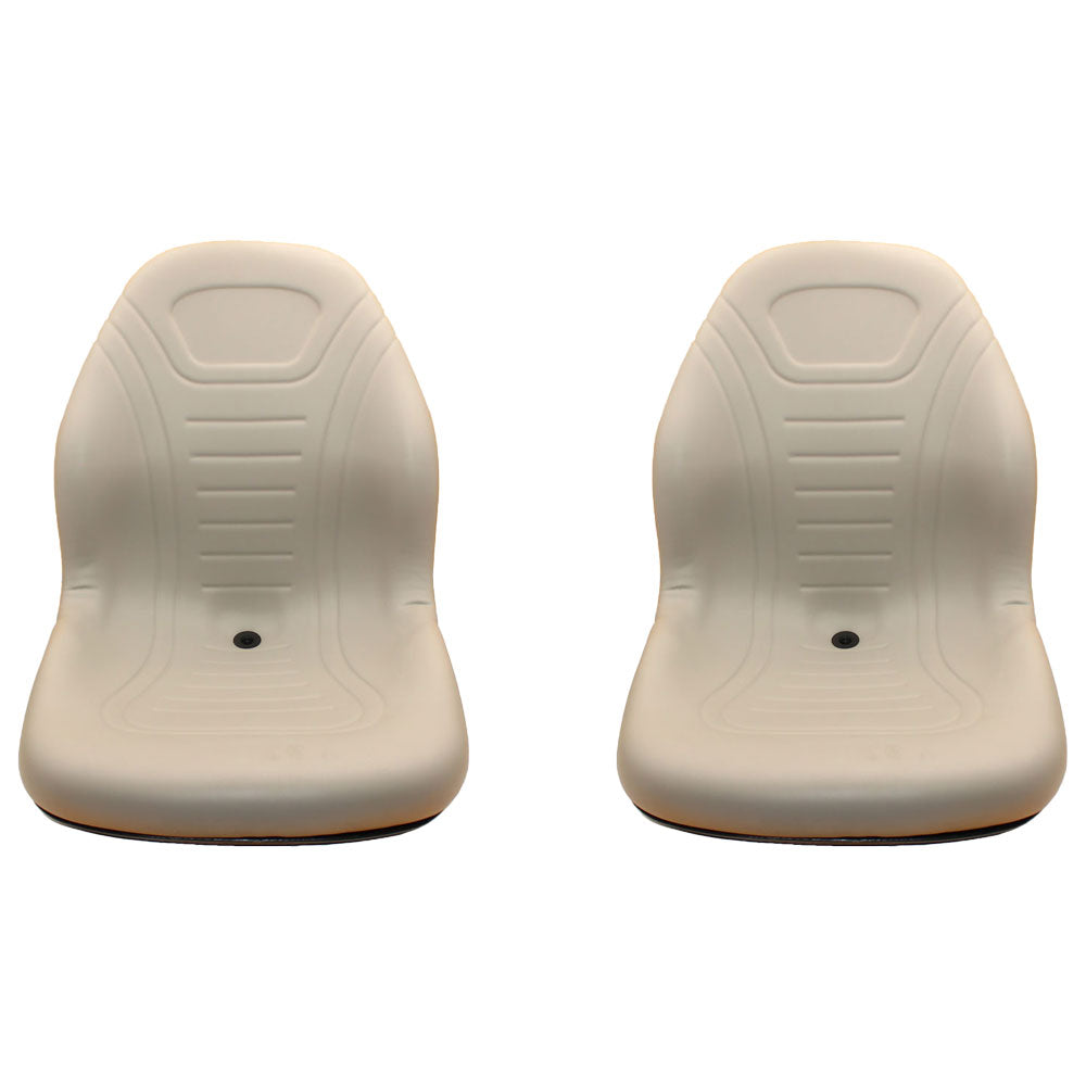 LVA10029 2 Grey Milsco High Back Seat Fits John Deere Gators