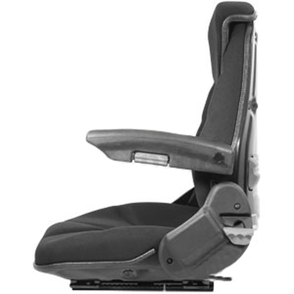 Black Cloth Seat Fits Tractor Lawn Mower Skidsteer Loader Forklift Backhoe Dozer