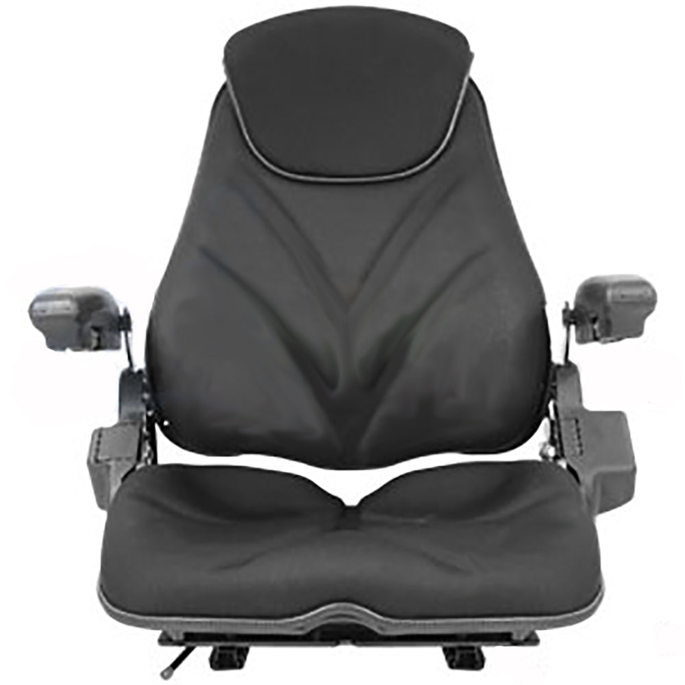 Black Cloth Seat Fits Tractor Lawn Mower Skidsteer Loader Forklift Backhoe Dozer