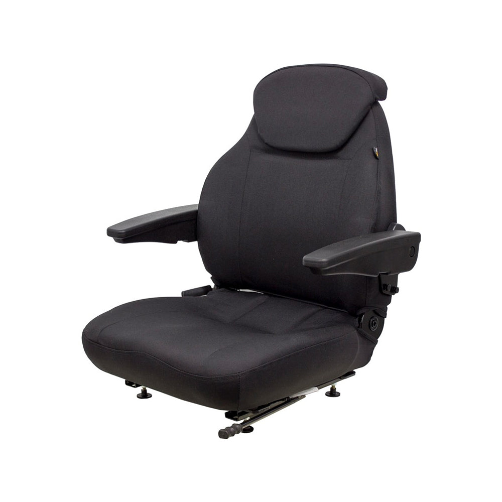 Black Cordura Fabric Seat Assembly Fits McCormick Replaces SEQ90-0168