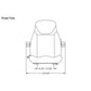 Black Cordura Fabric Seat Assembly Fits Komatsu Replaces SEQ90-0168