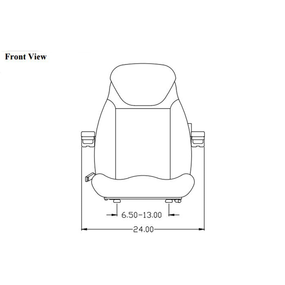 Black Cordura Fabric Seat Assembly Fits White Replaces SEQ90-0168