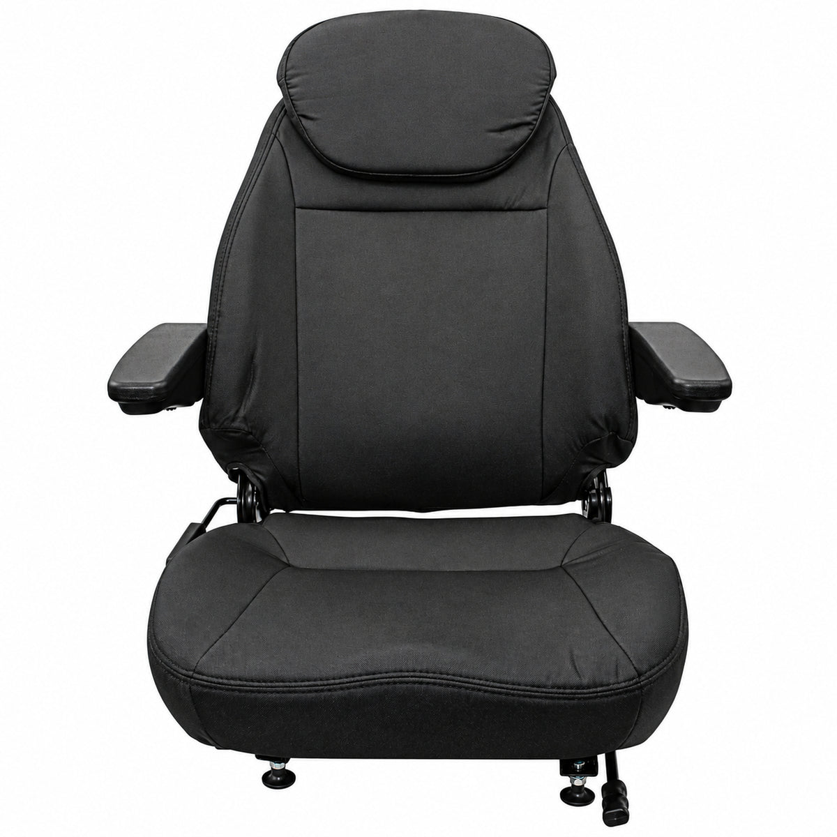 Black Cordura Fabric Seat Assembly Fits Case 450B 450C 550 550H 550E 550G