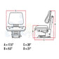Yellow Universal Trapezoid Seat Fits Ford/New Holland Replaces T333YL
