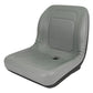 Compact Tractor Skid Steer Loader UTV Lawn Garden Mower Seat Gray 1 Pair (2)