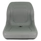 Compact Tractor Skid Steer Loader UTV Lawn Garden Mower Seat Gray 1 Pair (2)