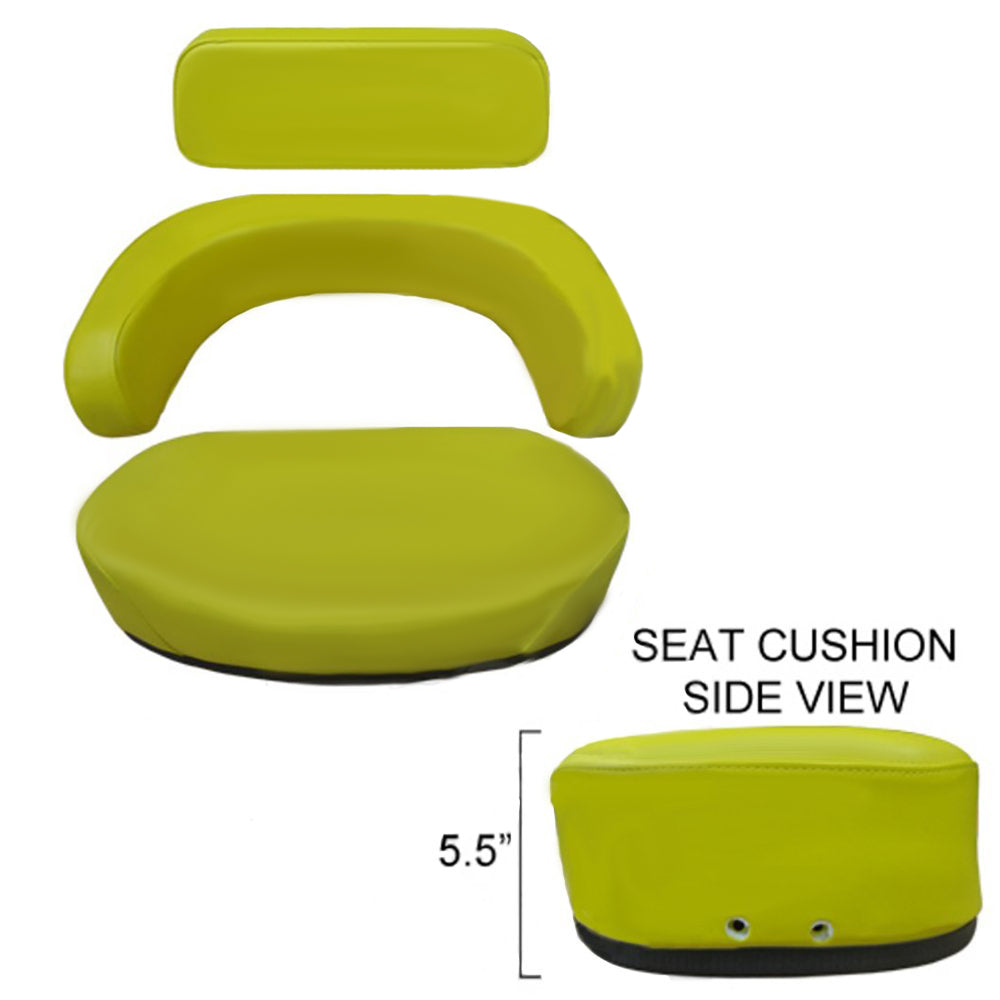 3 Piece Yellow Seat Cushion Set Fits John Deere 3010 4020 4320 4520 5020 7520