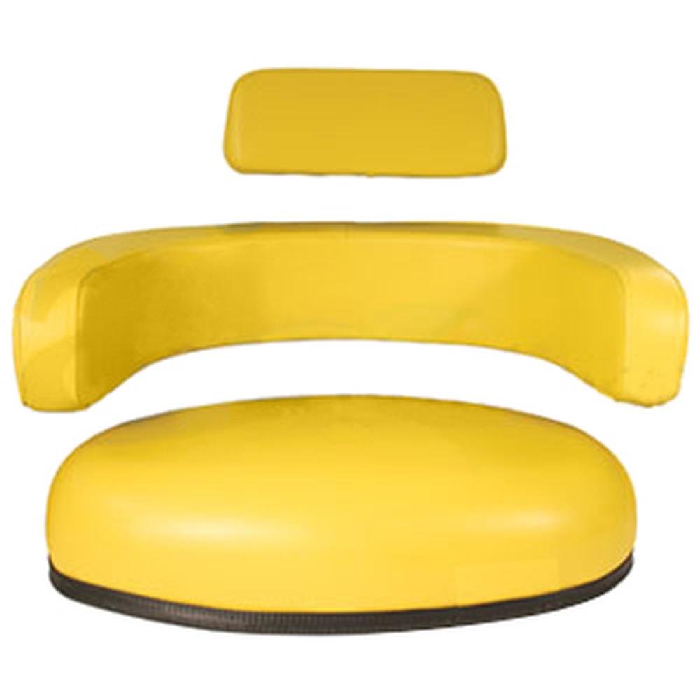 3 Piece Yellow Seat Cushion Set Fits John Deere 3010 4020 4320 4520 5020 7520
