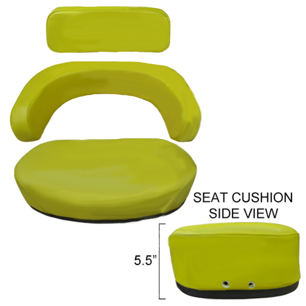 3 Piece Yellow Seat Cushion Set Fits John Deere 3010 4020 4320 4520 5020 7520