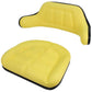 Yellow Seat Cushion Set Bottom & Back Fits John Deere W103YL For W333 Seat
