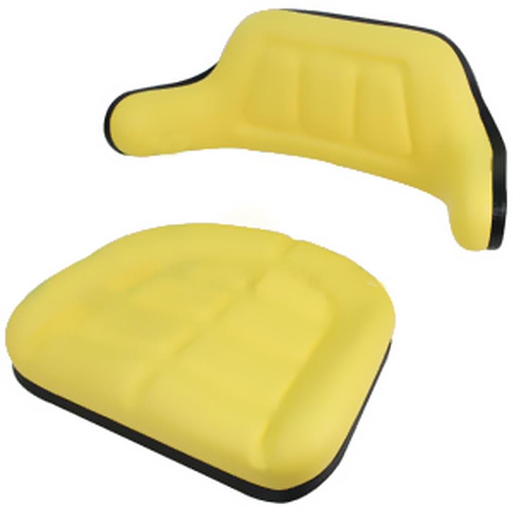 Yellow Seat Cushion Set Bottom & Back Fits John Deere W103YL For W333 Seat