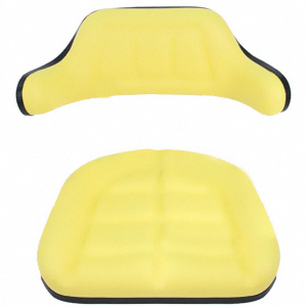 A-W103YL Yellow Wrap Around Seat Cushion Set - Fits John Deere Models