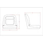 SEQ90-0381 Ultra High-Back Seat Fits John Deere 4105 4200 4210 4300 4310 4400