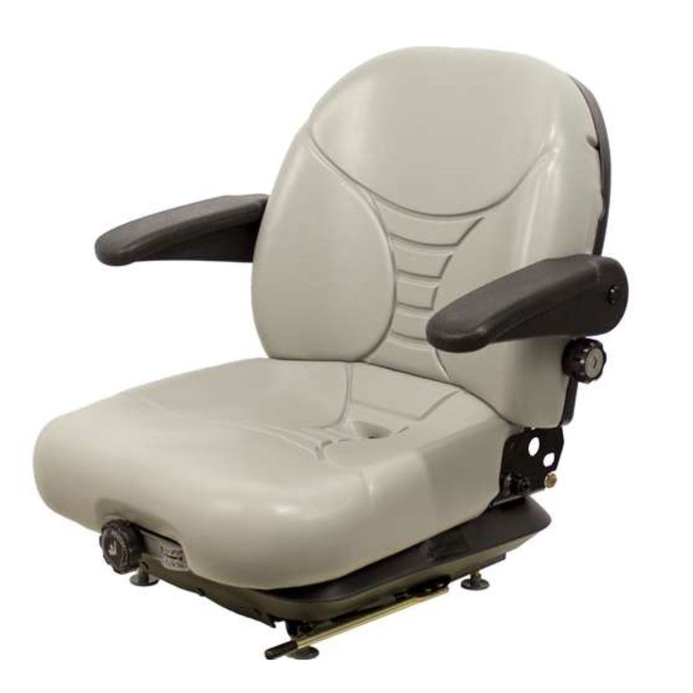 Gray Suspension Seat fits Hustler Fits Exmark Fits Toro Fits Bobcat Bunton Dixie