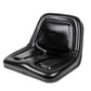 Deluxe High-Back Steel Pan Seat 19.75" Wide x 14.13" Tall x 19.25" Depth - Black