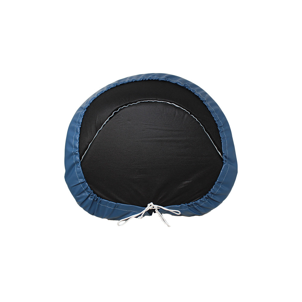 Tractor Seat Cushion Fits Ford Tractors (Blue / White) with a Steel Pan-Style Se