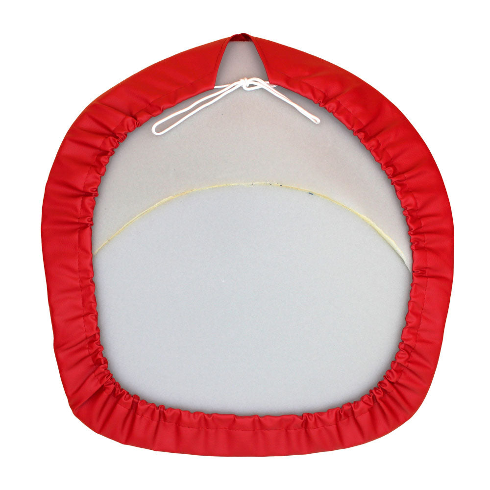 Red Vinyl Seat Cushion w/ Fits Ford Script Logo Fits Fordson Replaces SEQ90-0535