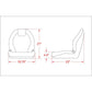 High Back Seat Yellow Color 481156 1-513147 Fits Toro Mowers 3000 3050 3100 3150