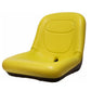 Yellow Low Back Seat for Lawn Mowers Tractors Utility Vehicles Heavy Duty Vinyl