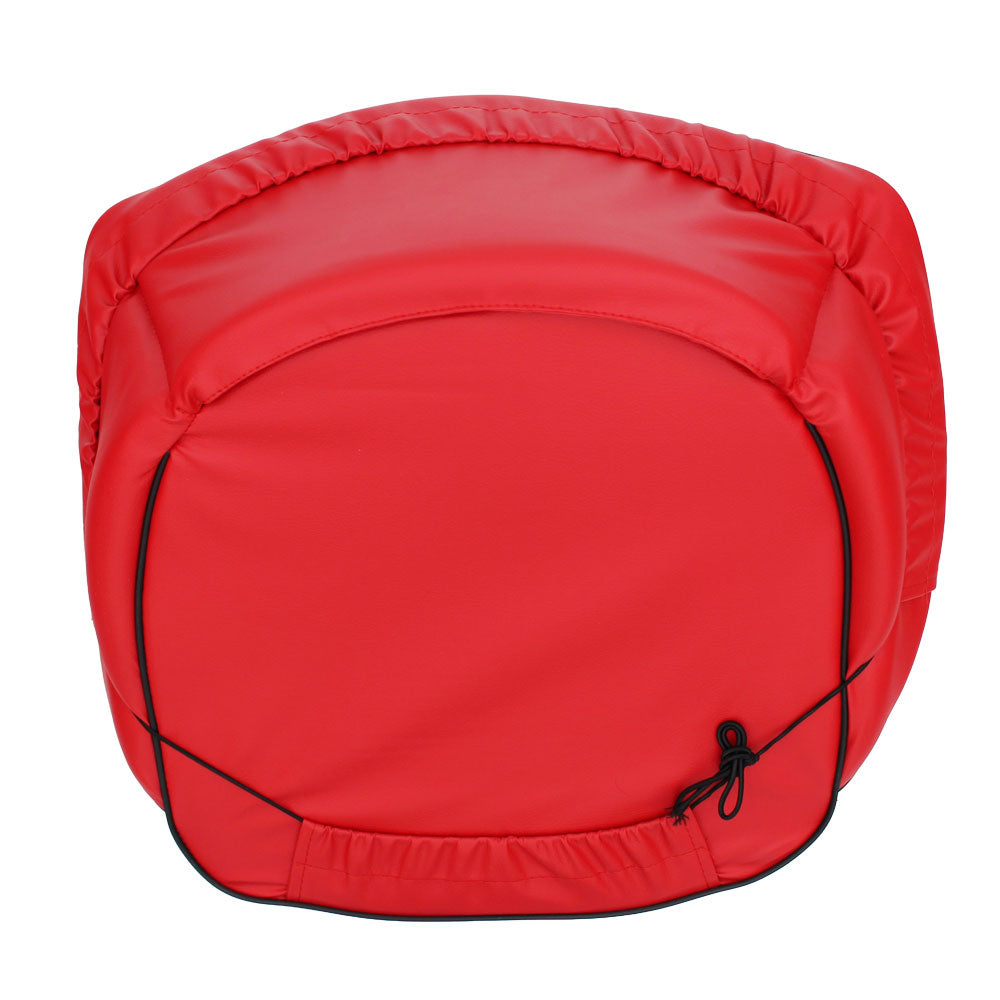 Red Deluxe Seat Cushion with Logo Fits International Harvester