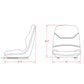 Contoured High-Back Seat Fits Universal Products Replaces BS3000-1B