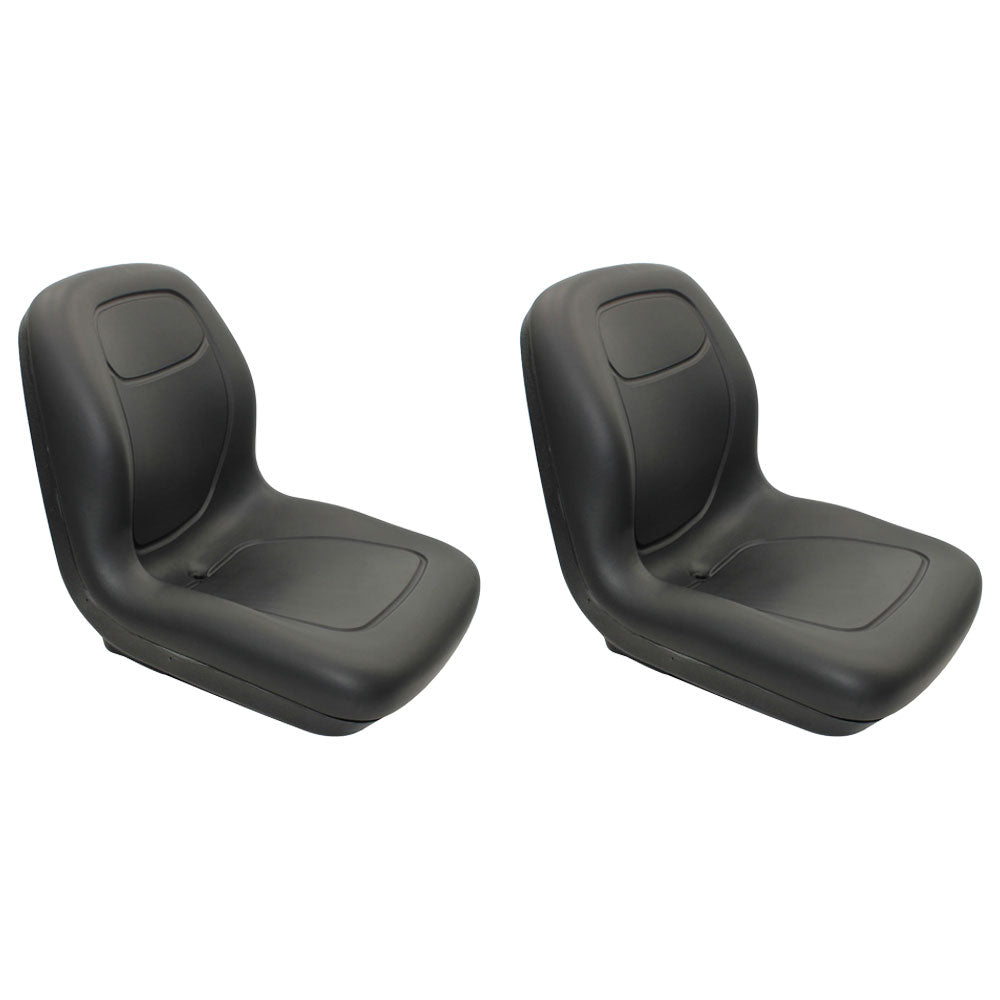 (2) Black XB180 High Back Seats Fits John Deere Gators