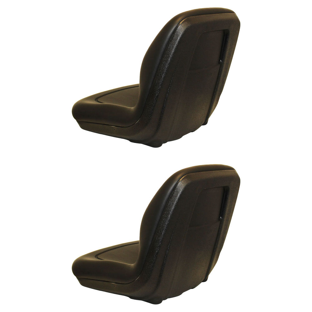 (2) Black XB180 High Back Seats Fits John Deere Gators