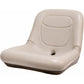 Gray Low Back Seat for Lawn Mowers Tractors Utility Vehicles Heavy Duty Viny
