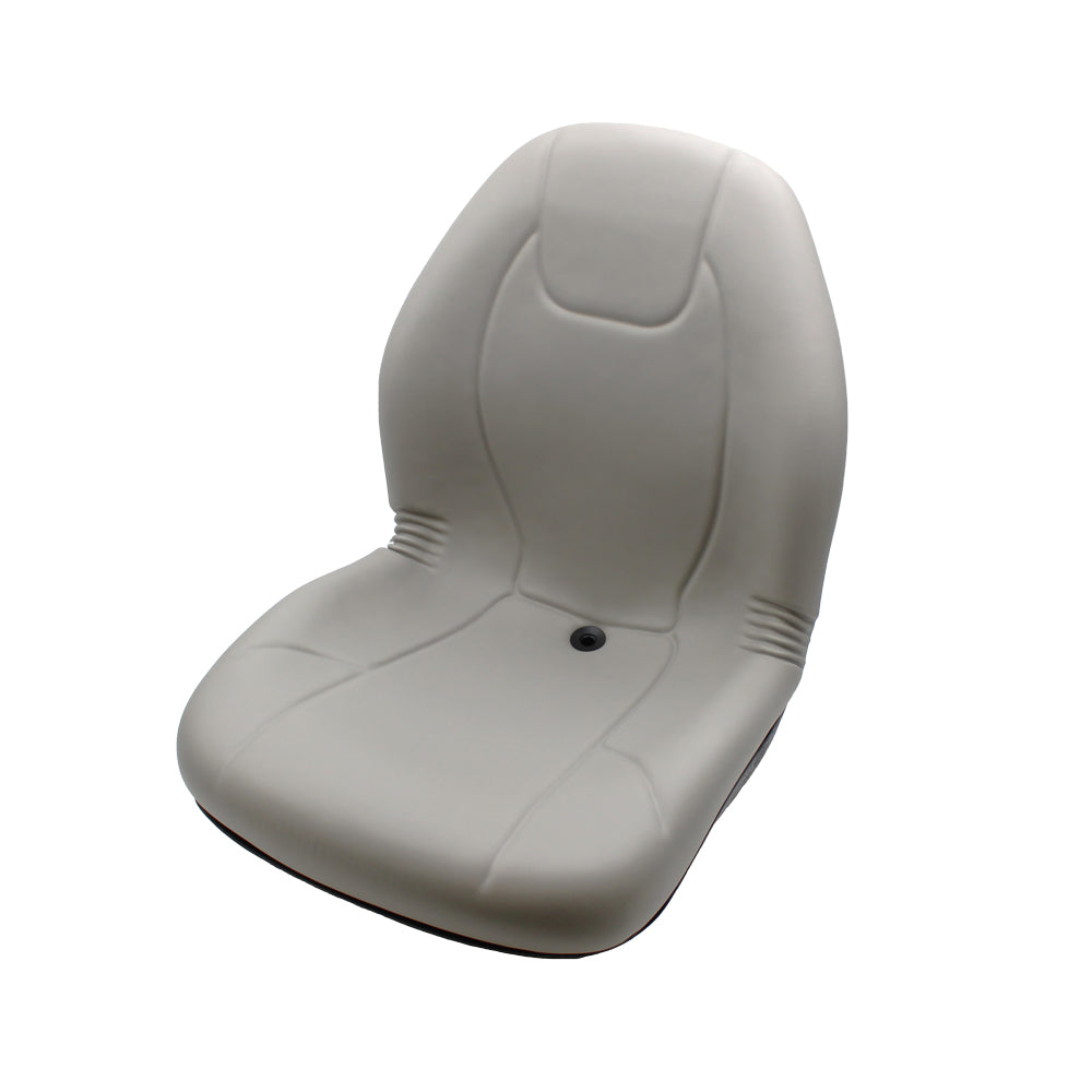 Gray Vinyl Ultra High Back Seat Fits John Deere Replaces 4478301