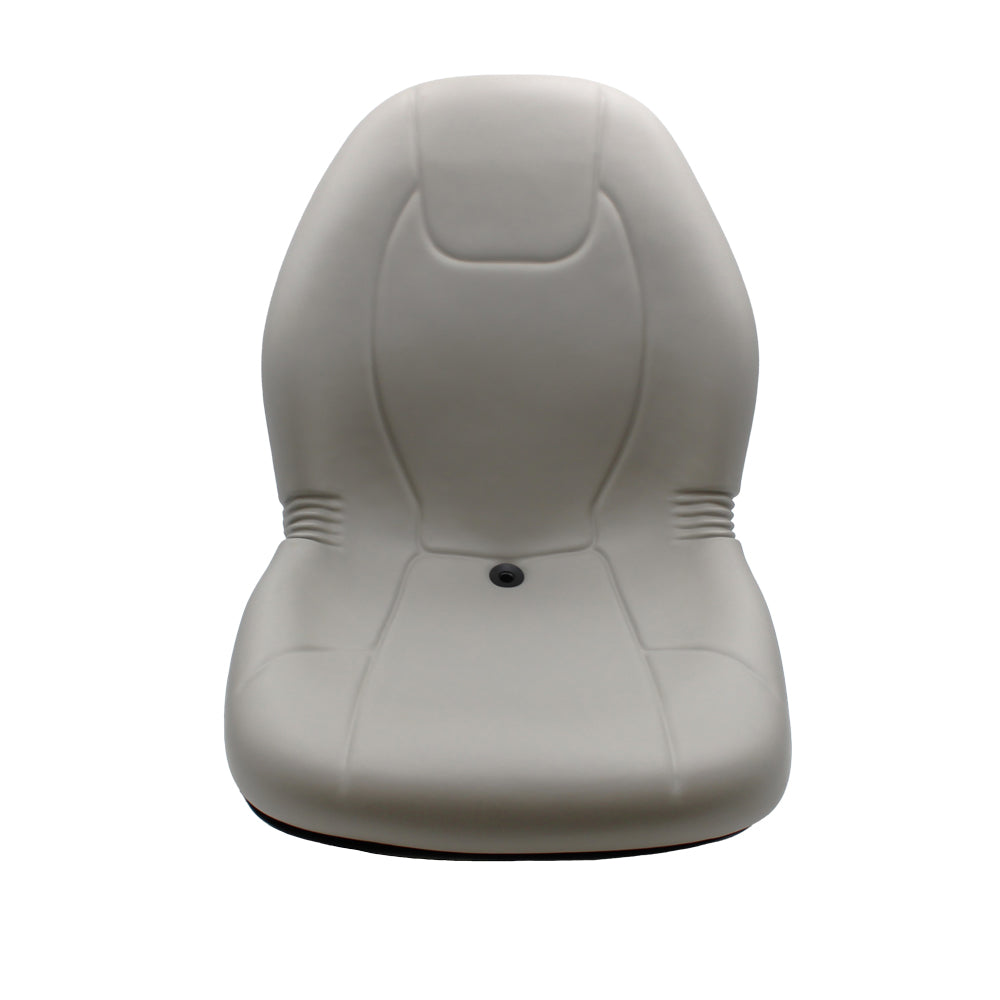 Gray Vinyl Ultra High Back Seat Fits John Deere Replaces 4478301