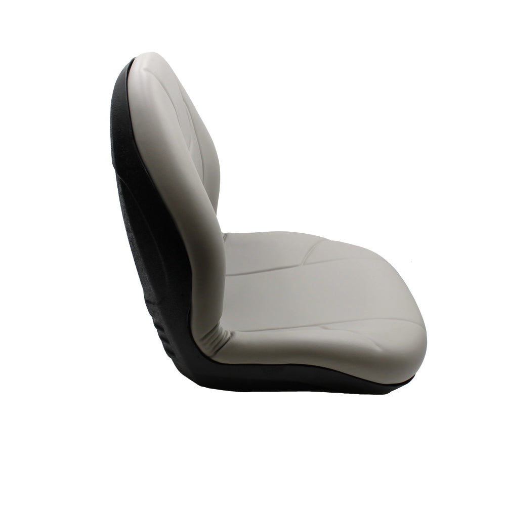Gray Vinyl Ultra High Back Seat Fits Ford/New Holland Replaces 790501