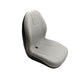 Gray Vinyl Ultra High Back Seat Fits Scag Replaces 481156