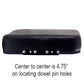 S3123330 Cushion Set, Black Vinyl - (2 pc.) Fits International