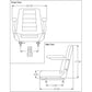 Seat w/ Armrests Fits most older Fits Exmark Lazer Z mowers & Fits Toro Z Master