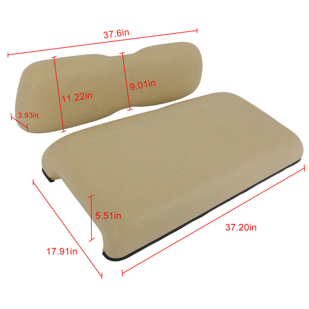 New Complete Beige Seat Cushion Set Fits Club Car DS 2000.5-Up