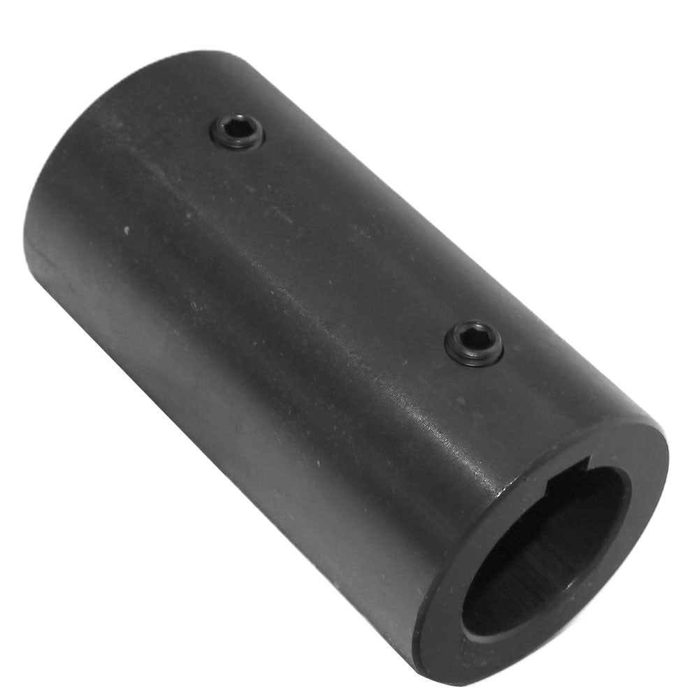 Round Solid Shaft Coupler Fits 1-7/16" Shafts W/Keyway and Set Screws