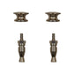 Qty 2: Front Grill Stud & Nut Fits Ford/New Holland Replaces 137092A1