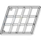 Front Grille Fits Case IH Replaces SHH80-0009