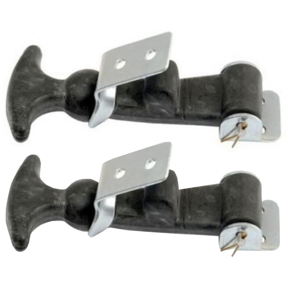 (2 Pack) Hood Hold Latch Kits S8390 w/ Galvanized Steel Hardware & T-Handle Grip