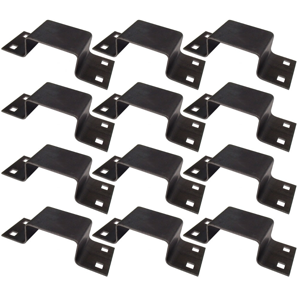 Set of Twelve (12) Bolt-On Stake Pocket Brackets B2373G for Flat Bed Pick-Up