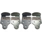 (4) Trailer Utility Wood Sides Latch Rack Stake Body Gates Corner Brackets Set