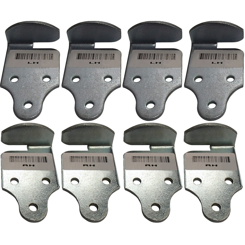 8 PC Utility Trailer Wood Sides Latch Rack Stake Body Gates Corner Brackets