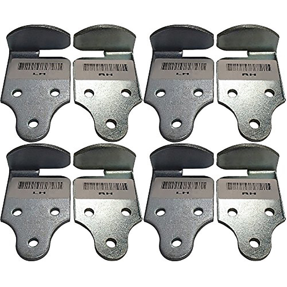 383CB Qty 4: RH & LH Latch Rack Corner Bracket Set Fits Universal Products