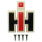 Silver Plastic Front Emblem Fits International Replaces 120397C1
