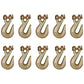 10x 5/16" Clevis Grab Hook Chain Lever Ratch Binder Flatbed Truck Hooks Cargo