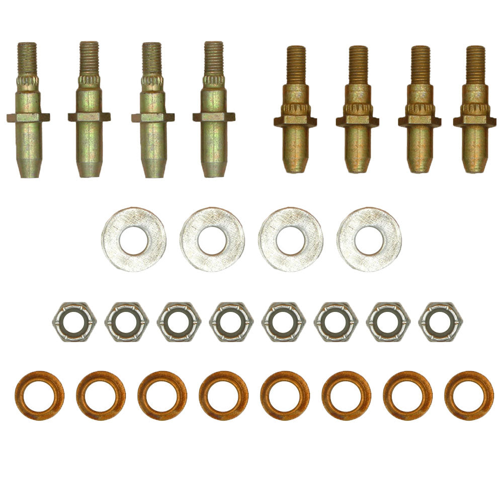 (8) Front Threaded Door Hinge Pin & Bushing Kit for Chevy GMC Truck Dorman